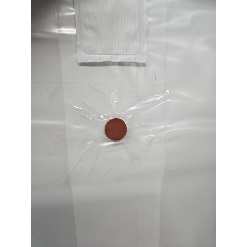 Bolsa con sitio de inyección autosellable para inocular con jeringa.